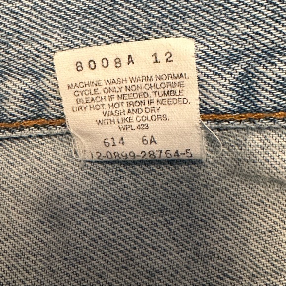 Levi’s 550 Light Wash Relaxed Fit Tapered Leg Jeans Size 10 R… - Picture 9 of 10